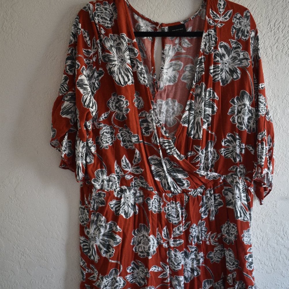 Who What Wear Floral Romper